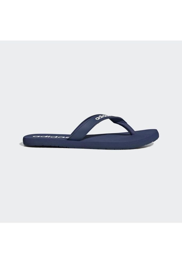 Adidas - Japonki Eezay. Okazja: na plażę. Kolor: niebieski, wielokolorowy, biały. Styl: sportowy