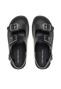 Calvin Klein Jeans Sandały Flat Molded Sandal Buckle YW0YW01785 Czarny. Kolor: czarny. Materiał: skóra #3