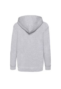FRUIT OF THE LOOM - Lekka Bluza Z Kapturem Dla Dzieci. Typ kołnierza: kaptur. Kolor: szary