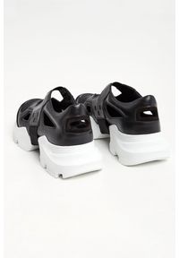 Les Hommes - Sneakersy męskie skórzane LES HOMMES. Materiał: tkanina, zamsz, skóra. Wzór: nadruk