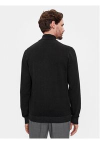 Calvin Klein Sweter K10K112735 Czarny Regular Fit. Kolor: czarny. Materiał: bawełna