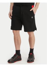 Hugo - HUGO Szorty materiałowe Despen_RB 50559712 Czarny Relaxed Fit. Kolor: czarny. Materiał: bawełna #1