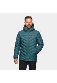 Kurtka puchowa męska Alpinus Monviso. Kolor: czerwony, niebieski, wielokolorowy. Materiał: puch. Sport: turystyka piesza #1