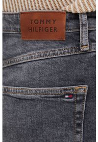 TOMMY HILFIGER - Tommy Hilfiger jeansy damskie high waist. Stan: podwyższony. Kolor: szary #2