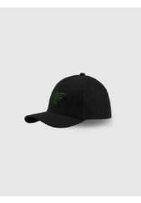 4f - 4F Czapka z daszkiem snapback dziecięca - zielona MT. Kolor: zielony. Materiał: bawełna, materiał. Styl: sportowy, casual, klasyczny, młodzieżowy #1