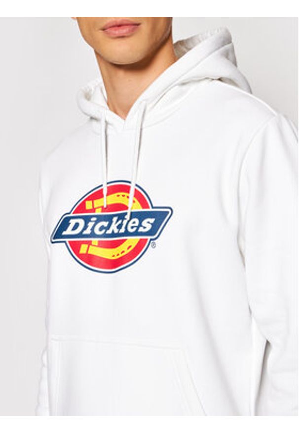 Dickies Bluza Icon Logo DK0A4XCB Biały Regular Fit. Kolor: biały. Materiał: bawełna