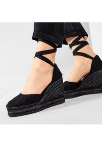 Castañer Espadryle Carina C/8ED/001 020966-100 Czarny. Kolor: czarny. Materiał: materiał #4