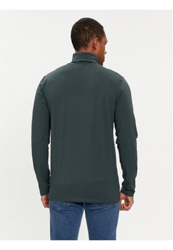 Selected Homme Golf 16081962 Zielony Regular Fit. Typ kołnierza: golf. Kolor: zielony. Materiał: bawełna