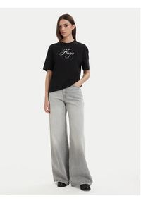 Hugo - HUGO T-Shirt Dashire_5 50566678 Czarny Relaxed Fit. Kolor: czarny. Materiał: bawełna #5