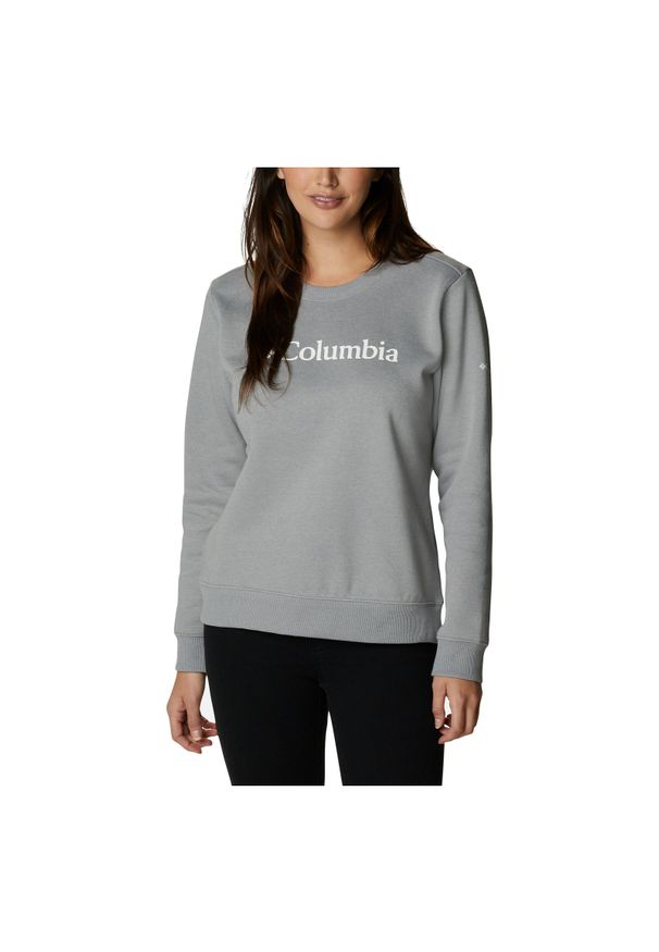 columbia - Bluza damska Columbia Logo Crew 1895741. Materiał: poliester, skóra, polar, bawełna. Wzór: ze splotem