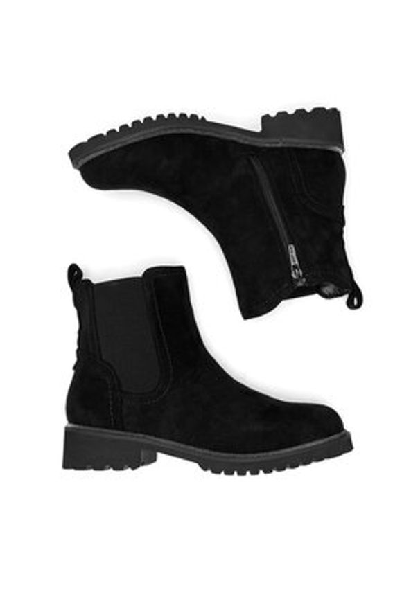 Jenny Fairy Botki WYL3999-1 Czarny. Kolor: czarny. Materiał: materiał