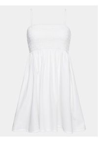 Gina Tricot Sukienka letnia 19918 Biały Regular Fit. Kolor: biały. Materiał: bawełna. Sezon: lato #1