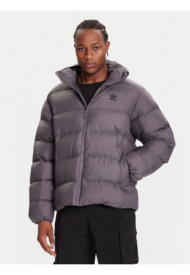 Adidas - adidas Kurtka puchowa Tonal JX4122 Szary Regular Fit. Kolor: szary. Materiał: syntetyk