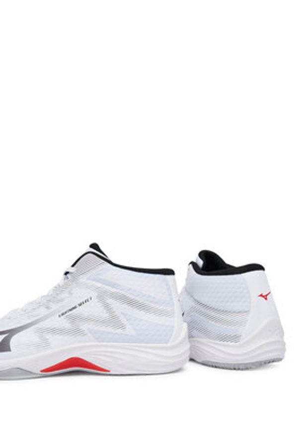 Mizuno Buty halowe Lightning Select Mid V1GA2675 Biały. Kolor: biały. Materiał: materiał