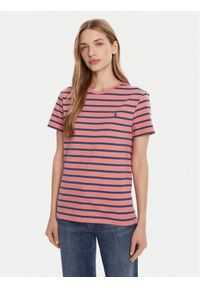 Polo Ralph Lauren T-Shirt 710938134010 Czerwony Custom Slim Fit. Typ kołnierza: polo. Kolor: czerwony. Materiał: bawełna