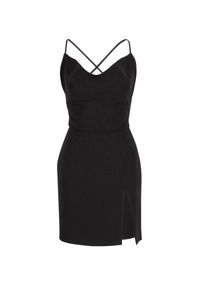 PAPROCKI&BRZOZOWSKI - Czarna sukienka mini. Kolor: czarny. Materiał: materiał. Styl: klasyczny. Długość: mini #5