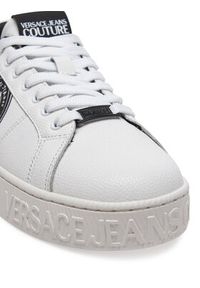 Versace Jeans Couture Sneakersy 78YA3SK1 Biały. Kolor: biały. Materiał: skóra