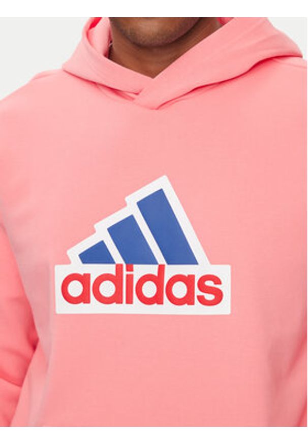 Adidas - adidas Bluza Future Icons Badge of Sport IS9597 Różowy Relaxed Fit. Kolor: różowy. Materiał: bawełna. Styl: sportowy