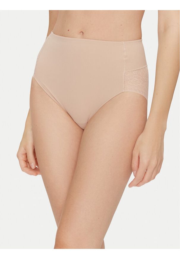 YSABEL MORA - Ysabel Mora Figi klasyczne z wysokim stanem 19617 Beżowy. Stan: podwyższony. Kolor: beżowy. Materiał: syntetyk