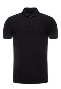 Armani Exchange Polo 8NZF91 ZJ81Z 1200 Czarny Slim Fit. Typ kołnierza: polo. Kolor: czarny. Materiał: bawełna