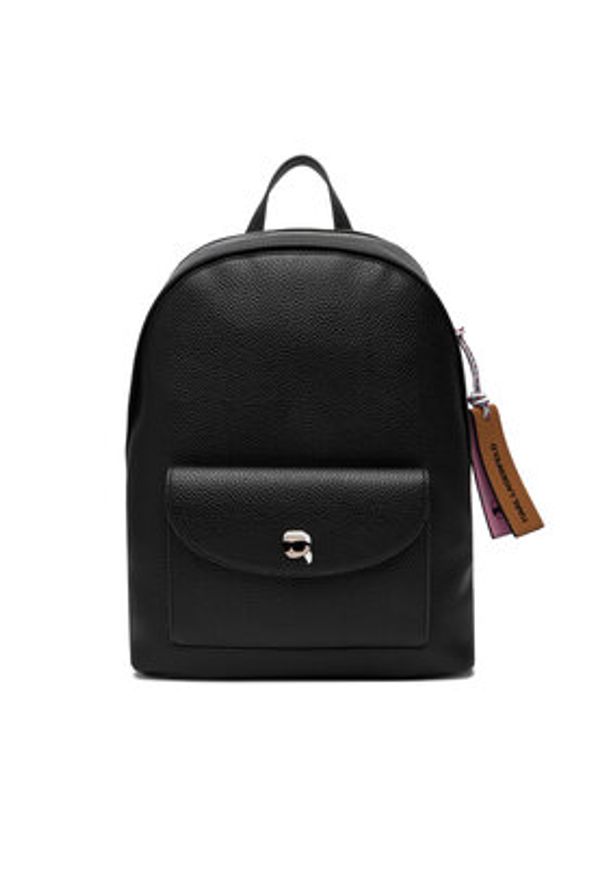 Karl Lagerfeld - KARL LAGERFELD Plecak A4W30003 Czarny. Kolor: czarny. Materiał: skóra
