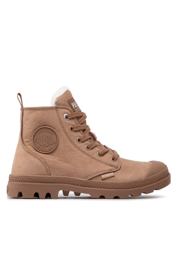 Palladium Trapery Pampa Hi Zip Wl 95982-254-M Brązowy. Kolor: brązowy. Materiał: nubuk, skóra