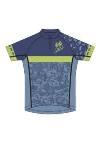 Silvini - Koszulka rowerowa dziecięca SILVINI Scrivia. Kolor: niebieski, wielokolorowy, żółty