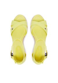 TOMMY HILFIGER - Tommy Hilfiger Espadryle Hemp Crossover Strap Wedge Espadrilles FW0FW09332 Zielony. Kolor: zielony. Materiał: materiał #2