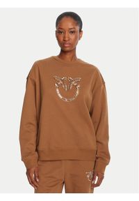 Pinko - PINKO Bluza Nelly 100534 A2RO Brązowy Regular Fit. Kolor: brązowy. Materiał: bawełna #1