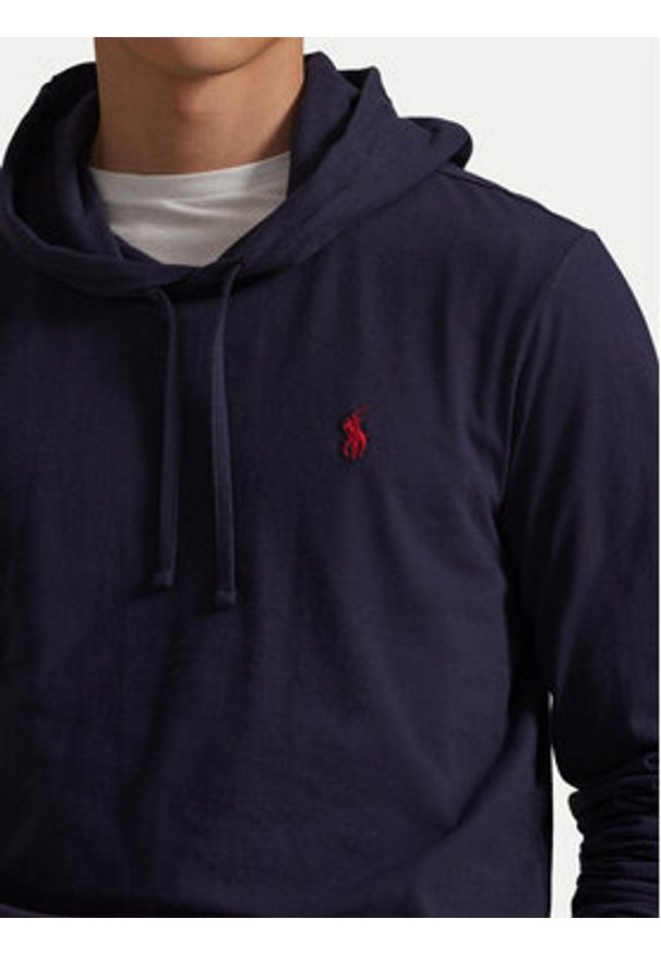 Polo Ralph Lauren Longsleeve 710847203013 Granatowy Regular Fit. Typ kołnierza: polo. Kolor: niebieski. Materiał: bawełna. Długość rękawa: długi rękaw