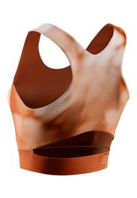 Crop Top do biegania damski CEP Bloom bezszwowy. Kolor: pomarańczowy. Sport: fitness, bieganie #2