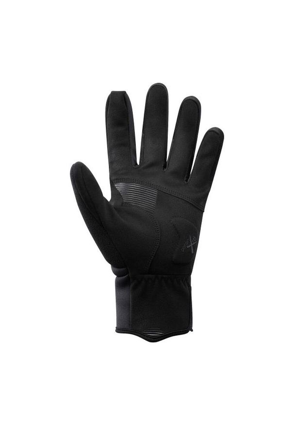 SHIMANO - Rękawiczki kolarskie WINDBREAK Thermal, metaliczny szary. Kolor: czarny. Materiał: guma. Sport: kolarstwo