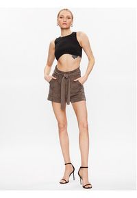 Guess Szorty materiałowe Janna W3GD0L WDP87 Brązowy Loose Fit. Kolor: brązowy. Materiał: lyocell #4
