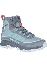 Buty do chodzenia damskie Merrell Moab Speed Thermo Mid Wp. Kolor: wielokolorowy. Materiał: materiał, syntetyk. Szerokość cholewki: normalna. Sport: turystyka piesza