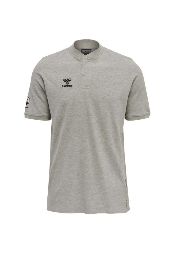 Polo Hummel Move Grid. Okazja: na co dzień. Typ kołnierza: polo. Kolor: biały, wielokolorowy, szary. Styl: casual