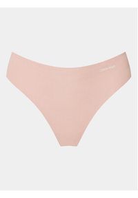 Calvin Klein Underwear Stringi 000QD5103E Różowy. Kolor: różowy. Materiał: bawełna