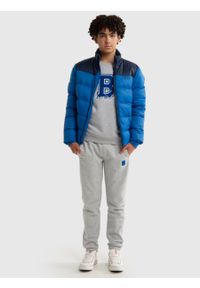 Big-Star - Bluza chłopięca z kontrastową aplikacją szara Letter 901/ Letterp 901. Kolor: szary. Materiał: bawełna. Wzór: aplikacja. Styl: sportowy #4