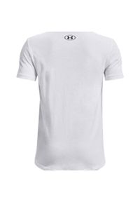 Koszulka chłopięca Under Armour Sportstyle Logo SS. Kolor: biały, wielokolorowy