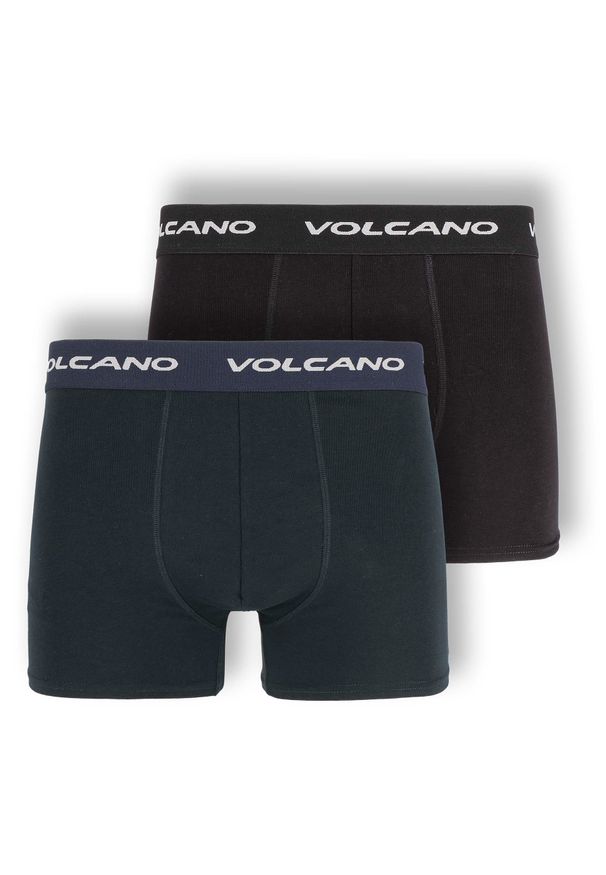 Volcano - Bawełniane bokserki męskie, dwupak, U-BOXER. Materiał: bawełna. Długość: długie