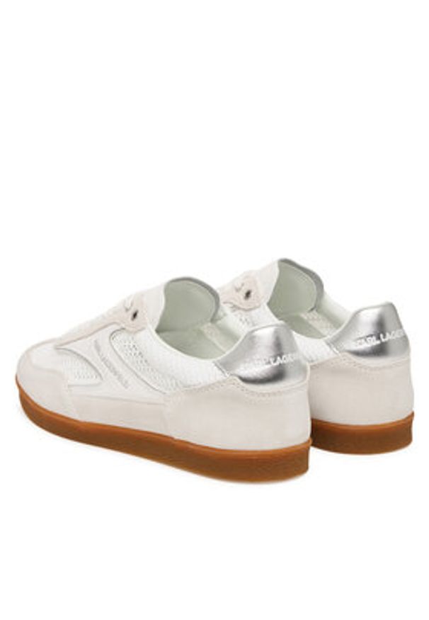 Karl Lagerfeld - KARL LAGERFELD Sneakersy Kandidate KL63826 Biały. Kolor: biały. Materiał: skóra, zamsz
