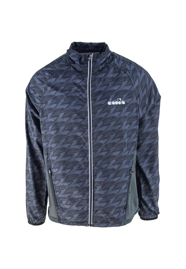 Kurtka Diadora Windbreaker, Mężczyźni. Kolor: czarny, szary. Materiał: materiał, poliester