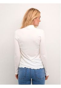 Kaffe Bluzka Kadrew Turtleneck 10507922 Biały Shaped Fit. Kolor: biały. Materiał: wiskoza #5