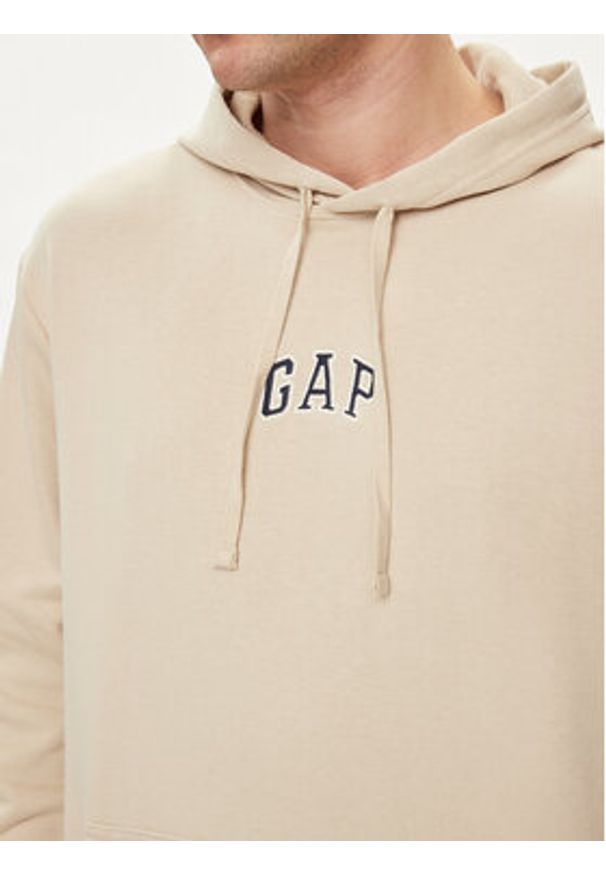 GAP - Gap Bluza 868455-03 Beżowy Regular Fit. Kolor: beżowy. Materiał: bawełna