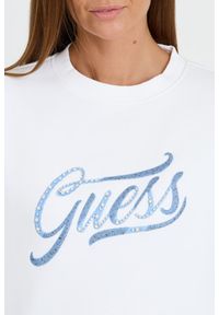Guess - GUESS Biała bluza z cyrkoniami. Kolor: biały