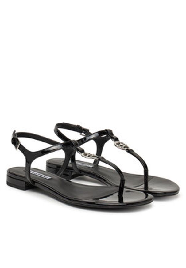 Karl Lagerfeld - KARL LAGERFELD Sandały KL82515 Czarny. Kolor: czarny. Materiał: skóra