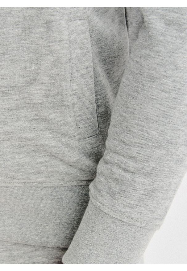 Pako Lorente - PAKO LORENTE - Szara bluza dresowa na suwak. Kolor: szary, niebieski. Materiał: dresówka. Wzór: gładki