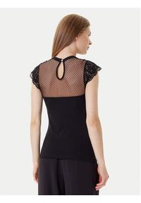 Morgan Bluzka 252-DODO Czarny Slim Fit. Kolor: czarny. Materiał: syntetyk #5