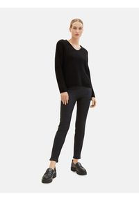 Tom Tailor Spodnie materiałowe 1039611 Czarny Slim Fit. Kolor: czarny. Materiał: wiskoza #3