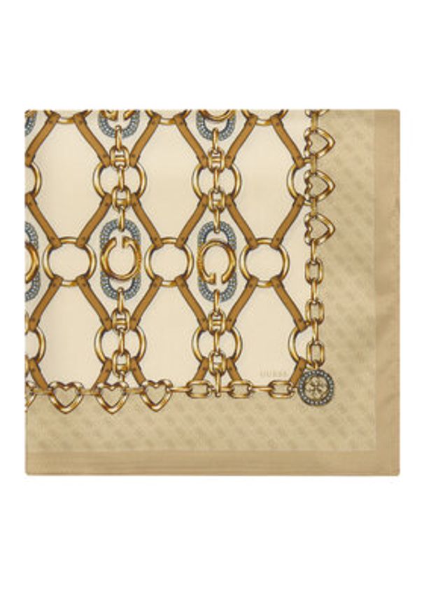 Guess Apaszka AW5415 POL03 Beżowy. Kolor: beżowy. Materiał: materiał, poliester