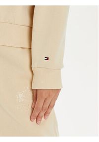 TOMMY HILFIGER - Tommy Hilfiger Bluza Varsity WW0WW43495 Beżowy Relaxed Fit. Kolor: beżowy. Materiał: bawełna #4